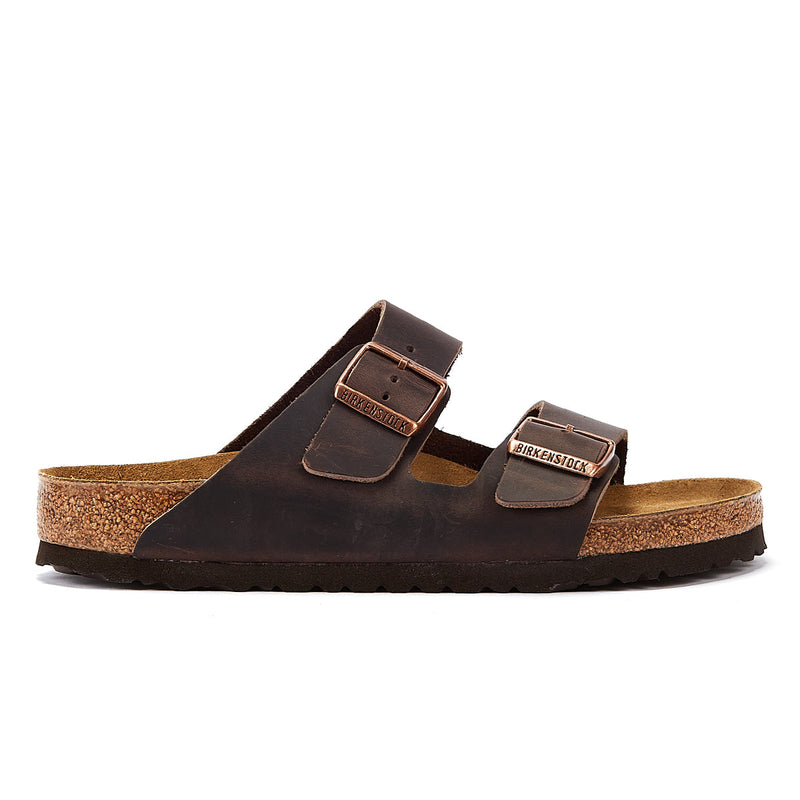 Birkenstock Arizona Birko-Flor Herren Braun Schmal Sandalen