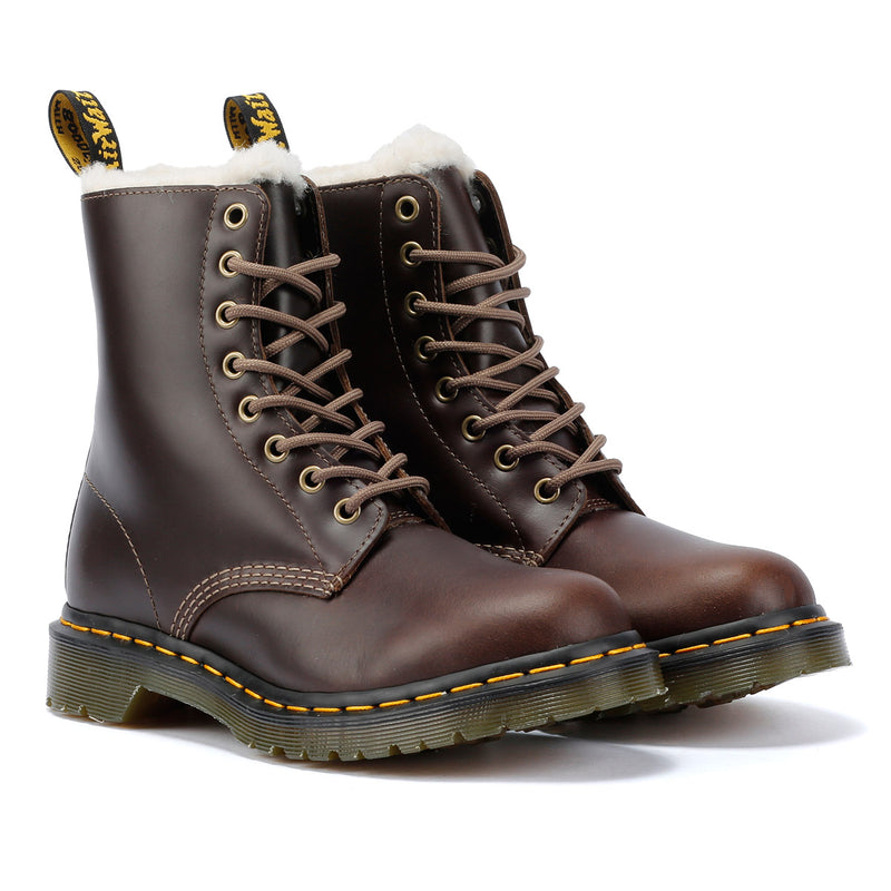 Dr. Martens Serena Damenstiefel Aus Braunem Leder