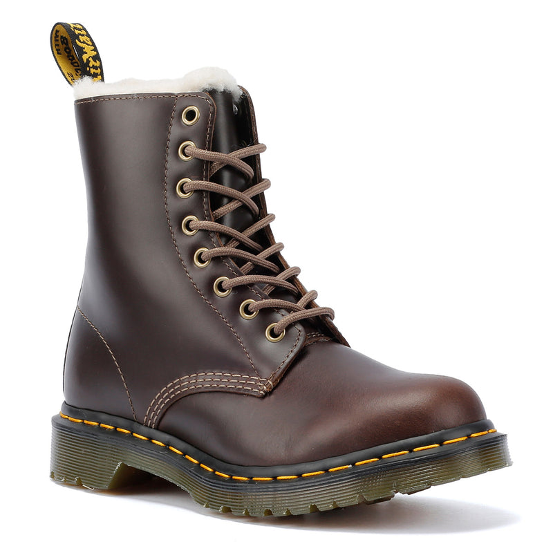 Dr. Martens Serena Damenstiefel Aus Braunem Leder