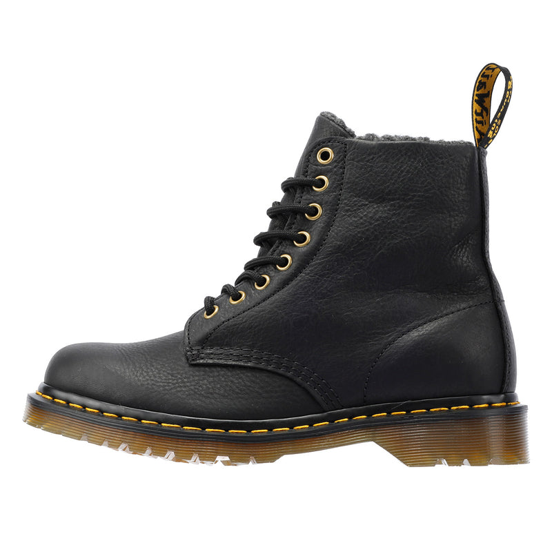 Dr. Martens 1460 WL Grizzly Leder Schwarze Stiefel