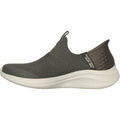 Skechers Ultra Flex 3.0 - Cozy Streak Textile Damen Olivgrüne Sneakers