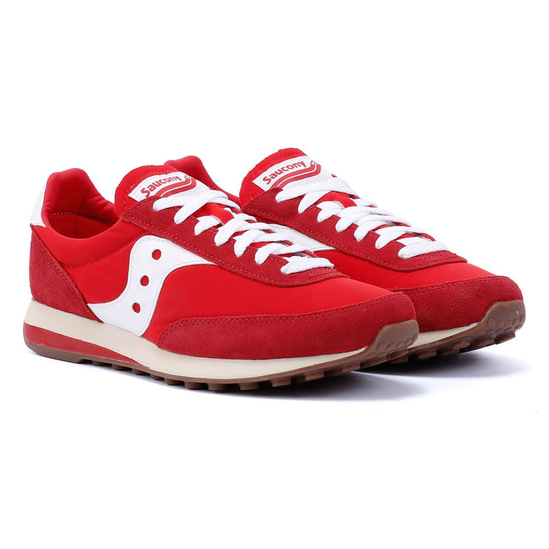 Saucony Trainer 80 Wildleder Rote Turnschuhe