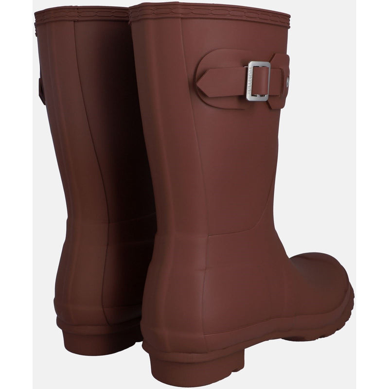 Hunter Original Short Wellington Boots Gummistiefel Für Damen In Gedämpftem Beerenfarben