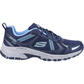 Skechers Hillcrest Leder Damensneaker In Marineblau/Blau