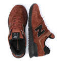 New Balance 574 Wildleder Braune Turnschuhe