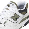 New Balance 550 Weiße/Khakifarbene Turnschuhe