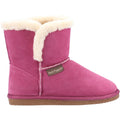 Hush Puppies Ashleigh Kunstpelz Damen Hausschuhe In Rosa