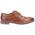 Hush Puppies Bryson Leder-Herren-Tan-Brogues-Schuhe