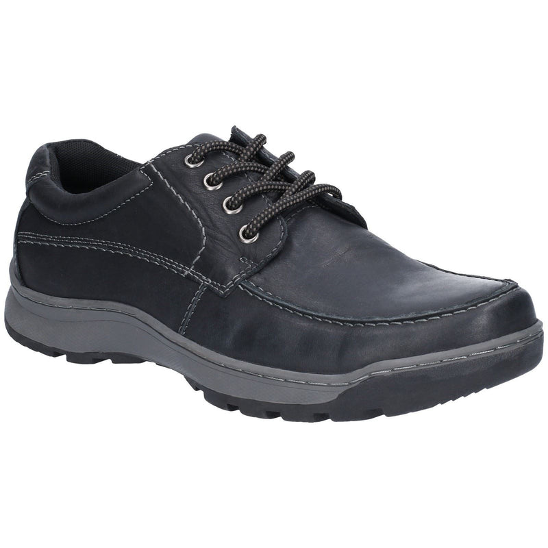 Hush Puppies Tucker Schwarze Farbe Herren-Schnürschuhe Aus Leder