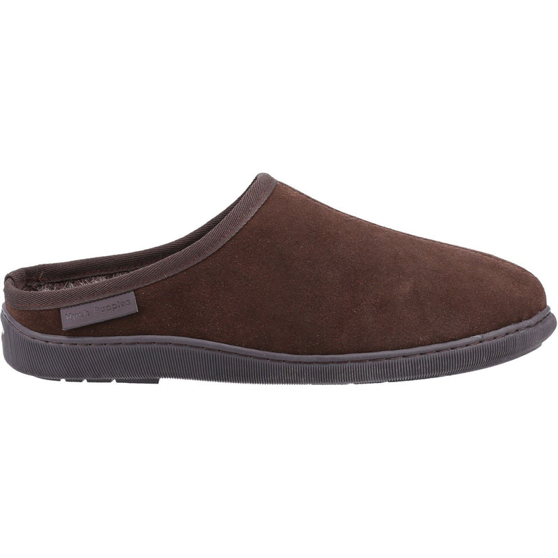 Hush Puppies Ashton Wildleder Herren Hausschuhe In Braun