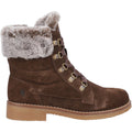 Hush Puppies Florence Leder Damen Schokoladenstiefel