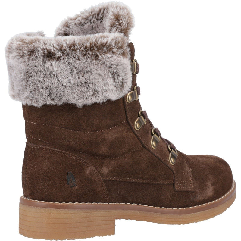 Hush Puppies Florence Leder Damen Schokoladenstiefel