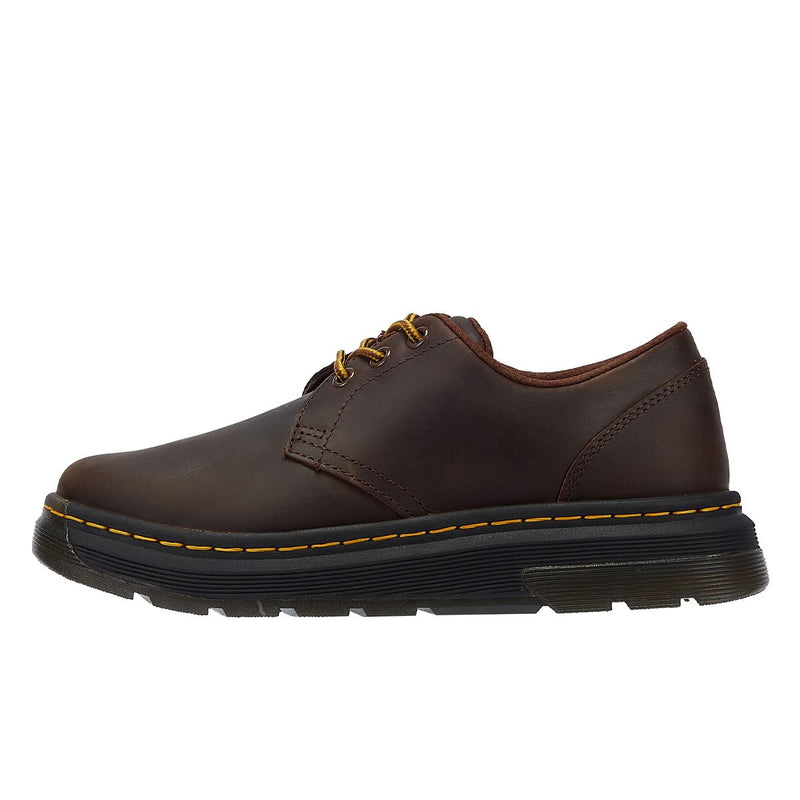 Dr. Martens Crewson Lo Crazy Horse Dunkelbraune Schnürschuhe