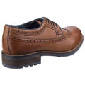 Cotswold Poplar Leder-Herren-Tan-Brogues-Schuhe