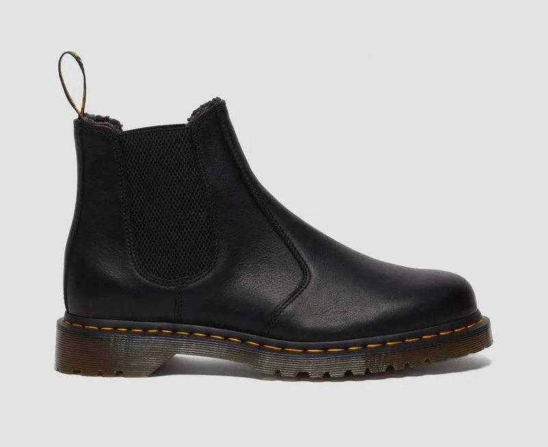 Dr. Martens 2976 WL Grizzly Leder Schwarze Stiefel