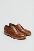 Ben Sherman Sugarman Brogue Leder Herren Braune Schnürschuhe