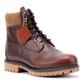 Timberland Heritage 6 Inch Waterproof Rote Herrenstiefel Aus Leder