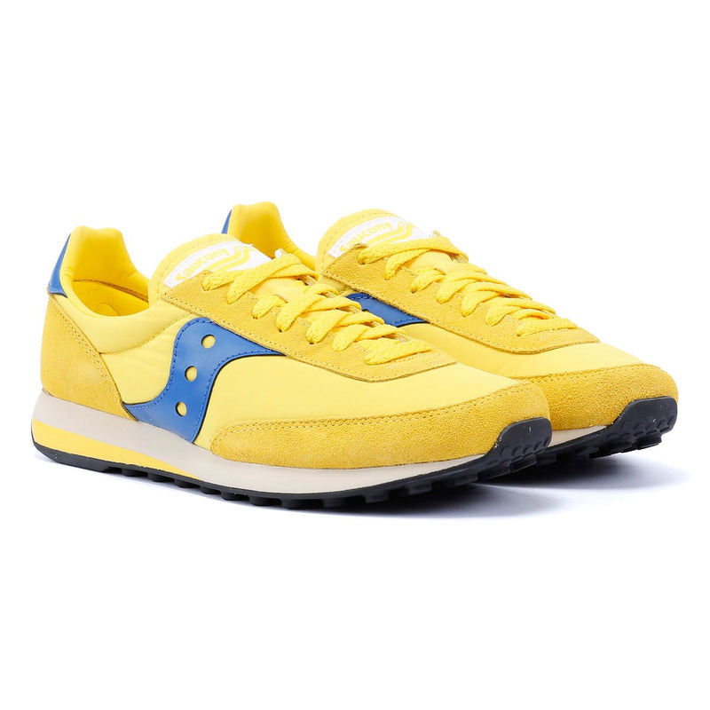 Saucony Trainer 80 Gelbe Wildleder Sneaker