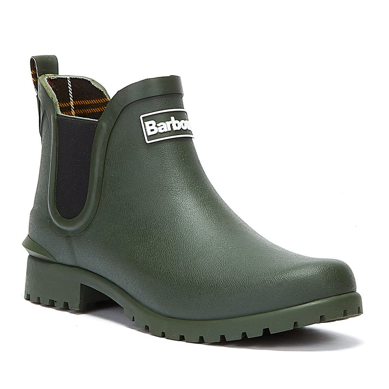 Barbour Wilton Damen Olive Grün Gummistiefel