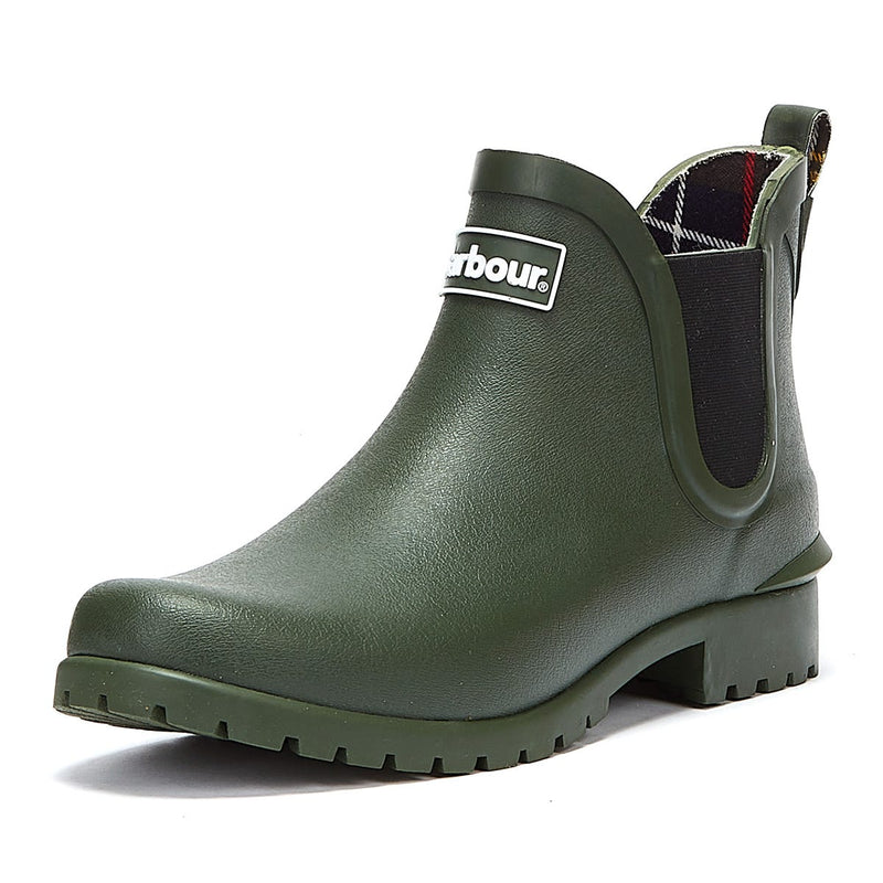 Barbour Wilton Damen Olive Grün Gummistiefel