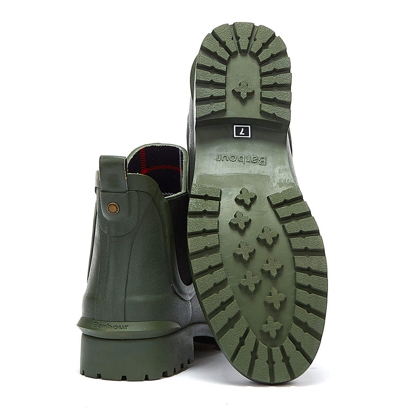 Barbour Wilton Damen Olive Grün Gummistiefel