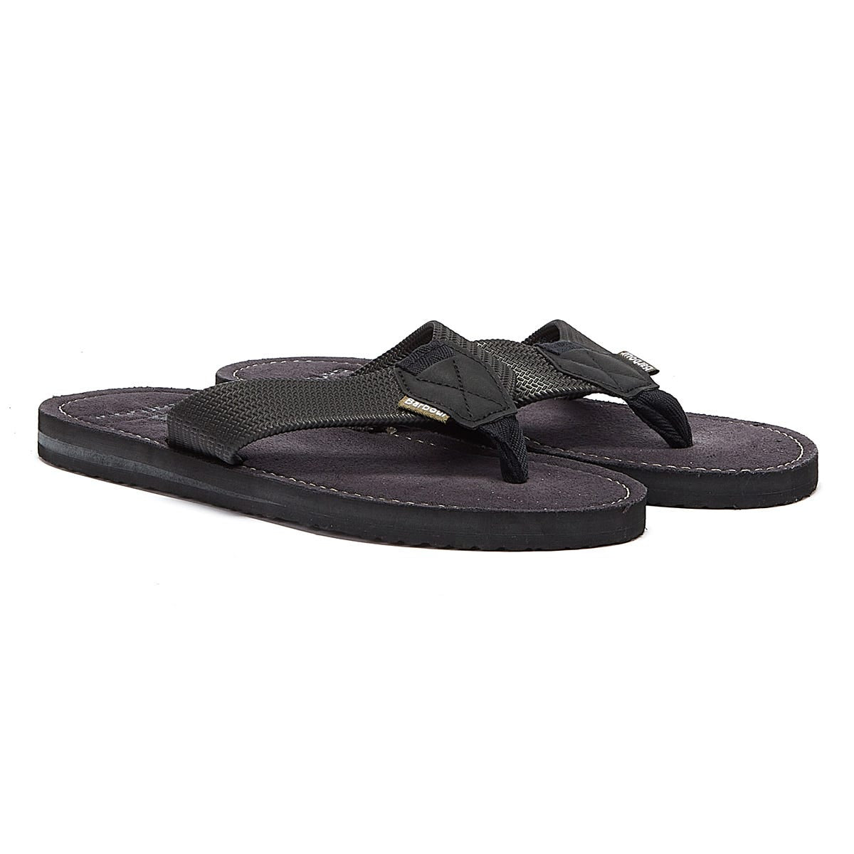 Barbour Toeman Herren Schwarz Flip Flops