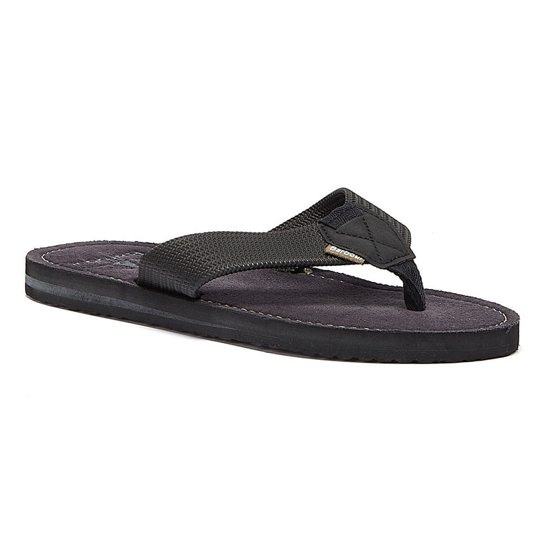 Barbour Toeman Herren Schwarz Flip Flops