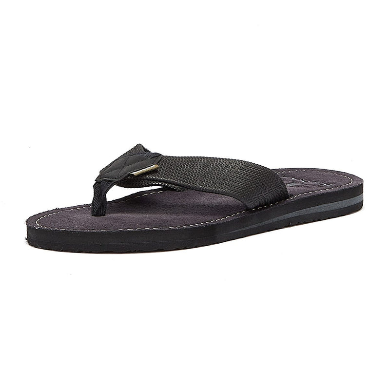 Barbour Toeman Herren Schwarz Flip Flops