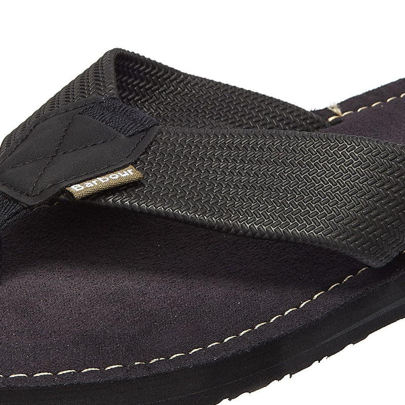 Barbour Toeman Herren Schwarz Flip Flops