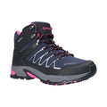 Cotswold Abbeydale Mid Gummi Damen Wanderschuhe In Marine/Schwarz/Fuchsia