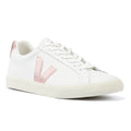 Veja Esplar Leder Damen Sneaker In Weiß/Perlmutt