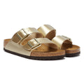 Birkenstock Arizona Birko Flor Damen Gold Sandalen