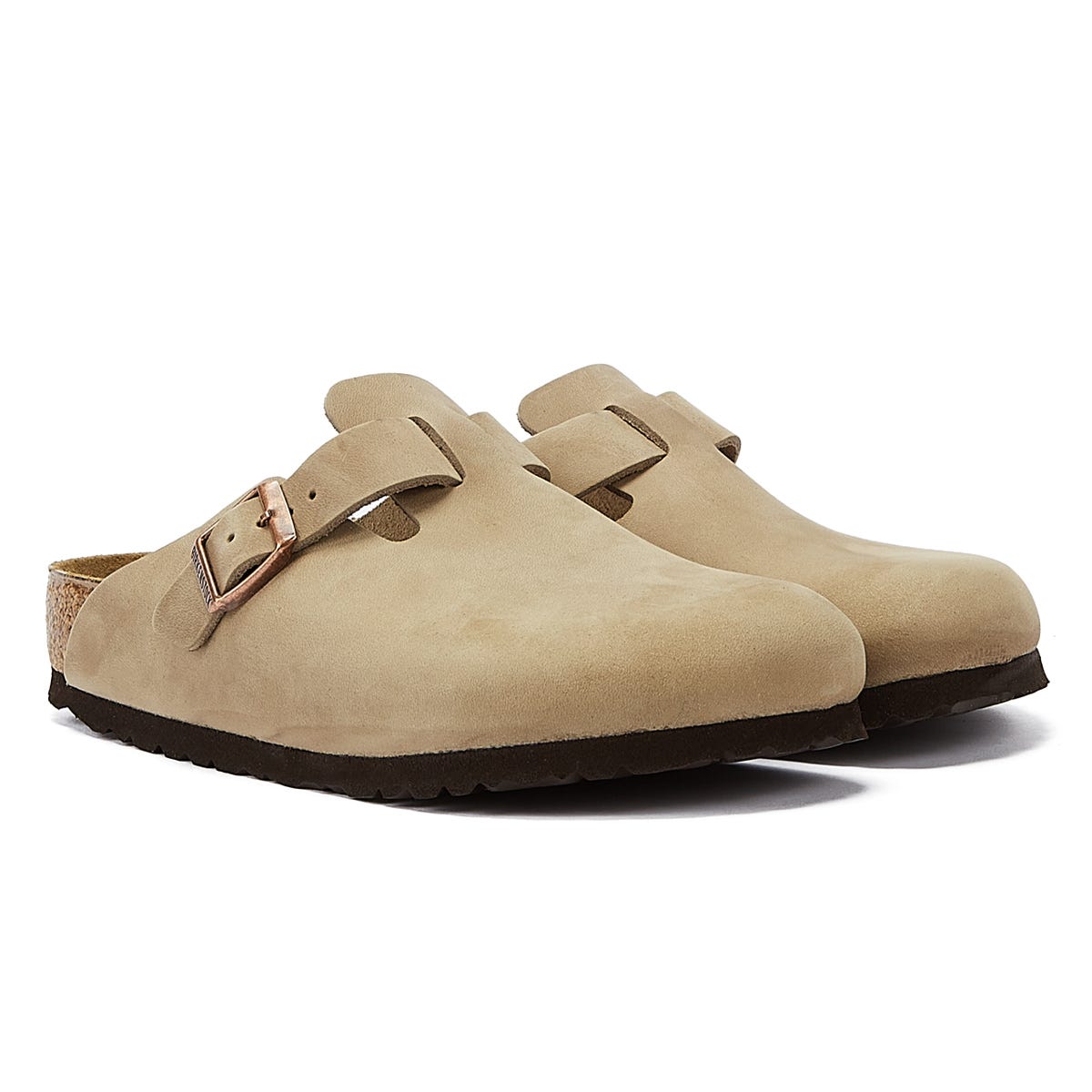 Birkenstock Boston Wachs Tabakbraune Clogs