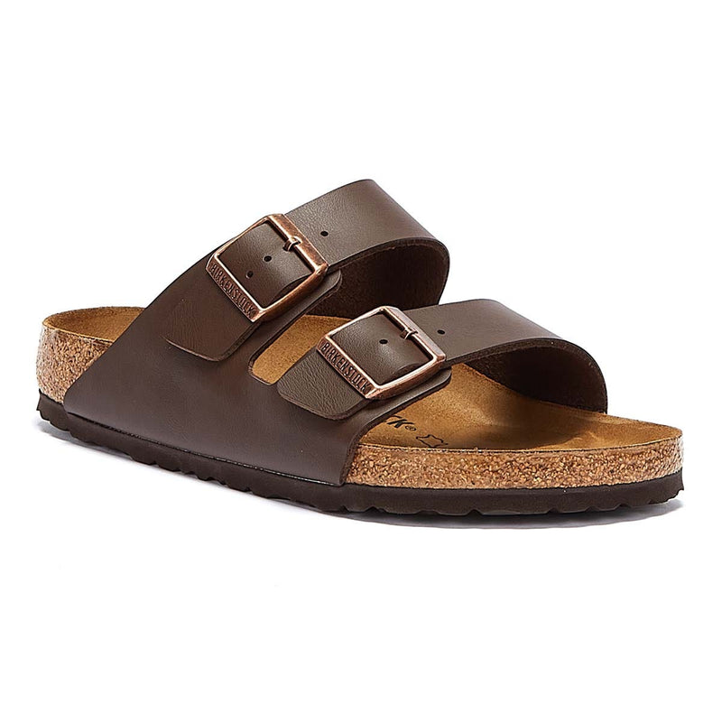 Birkenstock Arizona Birko-Flor Herren Braun Schmal Sandalen