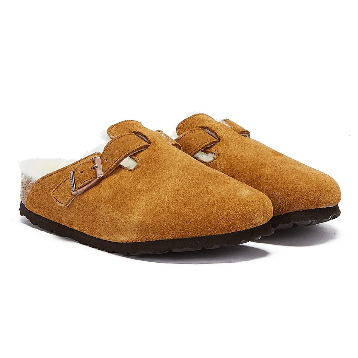 Birkenstock Boston Schurwoll-Nerz Hausschuhe