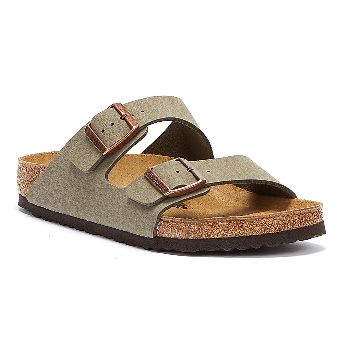 Birkenstock Arizona Birko Flor Nubuck Herren Grau Sandalen Tower London.De