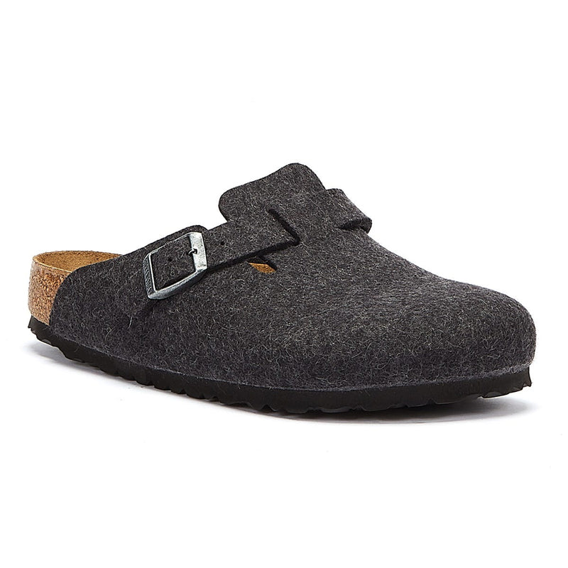 Birkenstock Boston Grau Hausschuhe