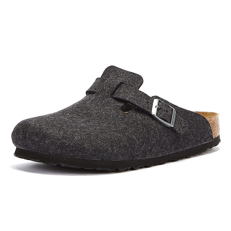 Birkenstock Boston Grau Hausschuhe