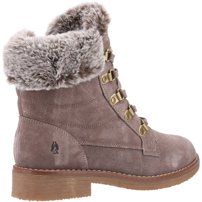 Hush Puppies Florence Leder Damen Stiefel In Taupe