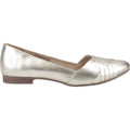 Hush Puppies Marley Ballerina Leder Damen Gold Flats