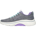 Skechers GO WALK Arch Fit 2.0 Vivid Sunset Textile Damengrau/Lavendel Sneaker