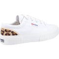 Superga 2630 Stripe Pad Leopard 100% Baumwolle Damen Weiße/Leopard Sneaker