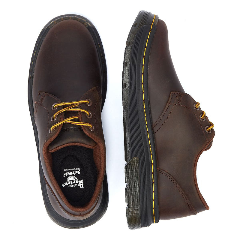 Dr. Martens Crewson Lo Crazy Horse Dunkelbraune Schnürschuhe