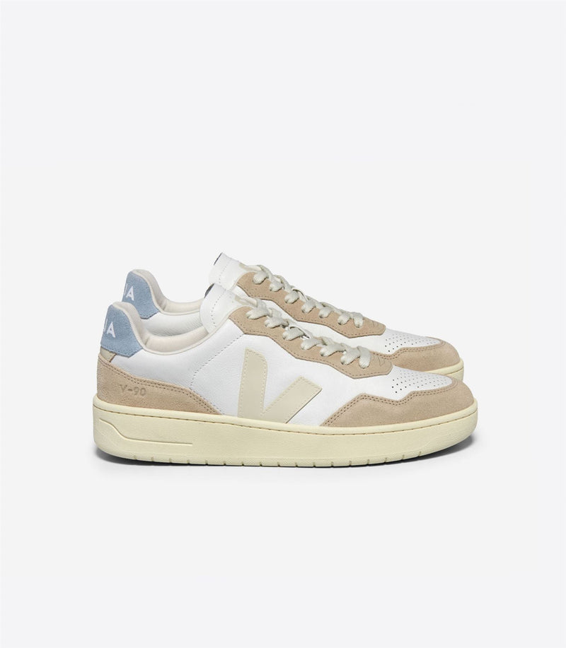 Veja V-90 Leder Herren Beige Sneaker