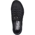 Skechers Breathe-Easy Roll-With-Me Gestrickte Netz Damen-Sneaker In Schwarz