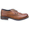 Cotswold Poplar Leder-Herren-Tan-Brogues-Schuhe