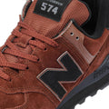 New Balance 574 Wildleder Braune Turnschuhe