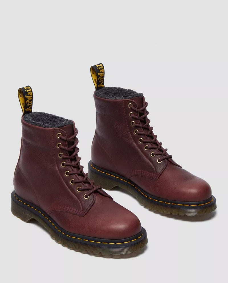 Dr. Martens 1460 WL Grizzly Lederrote Stiefel