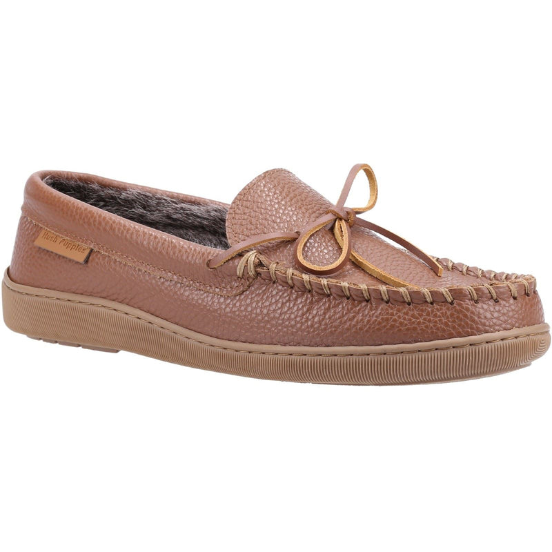 Hush Puppies Ace Leder Herren Hausschuhe In Tan