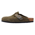 Birkenstock Boston Wildleder Grüne Clogs